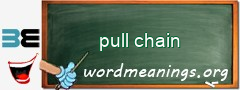 WordMeaning blackboard for pull chain
